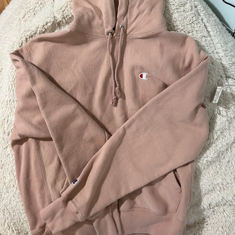 Champion Light Pink Reverse Weave Hoodie